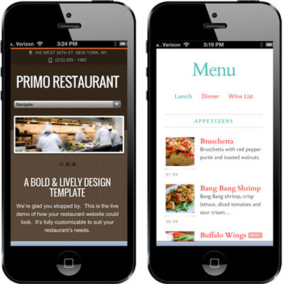 restaurant-mobile-website-menu